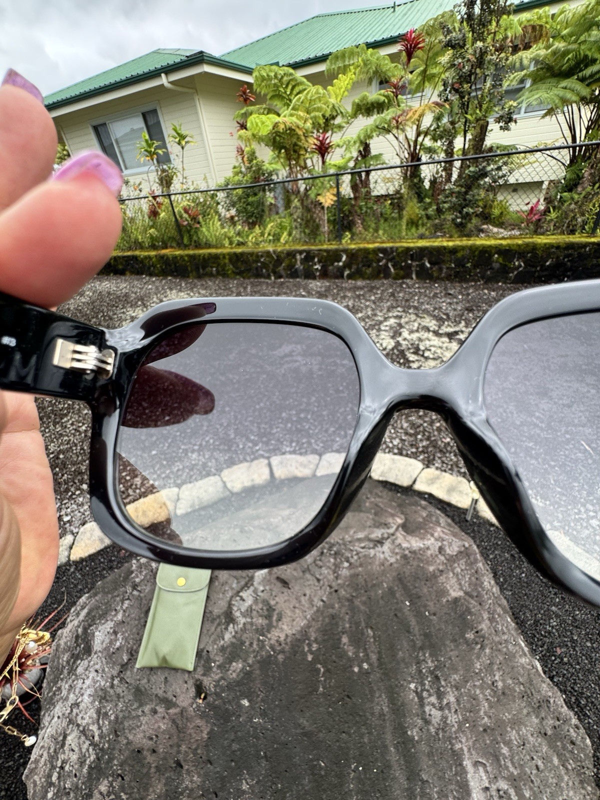 Longchamp LO690S Black Oversized Square Sunglasses Made in Italy case 54□21 140