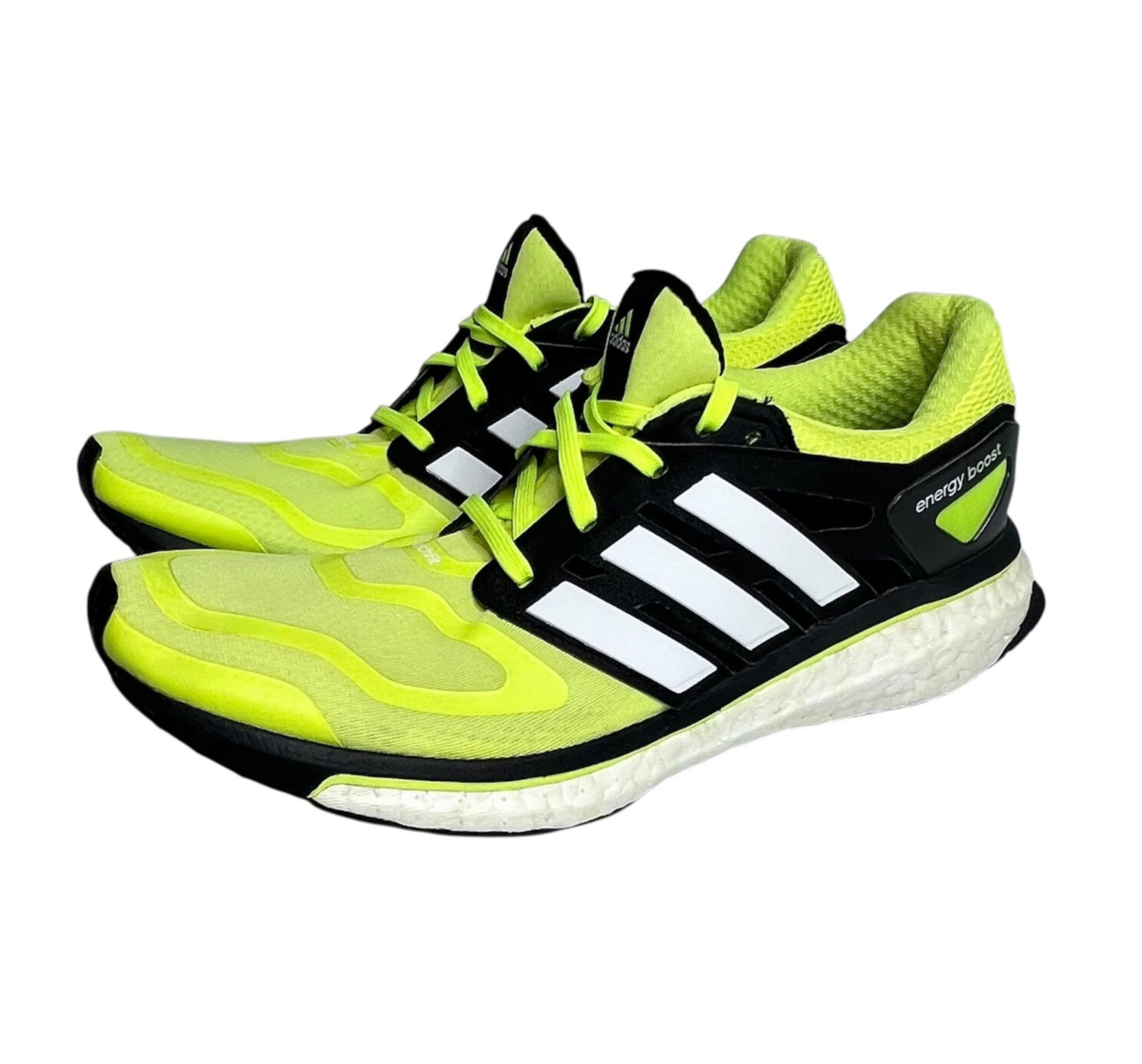 Adidas Energy Boost Running Shoes Sneakers Mens 8.5 Electric Yellow Volt Q34010