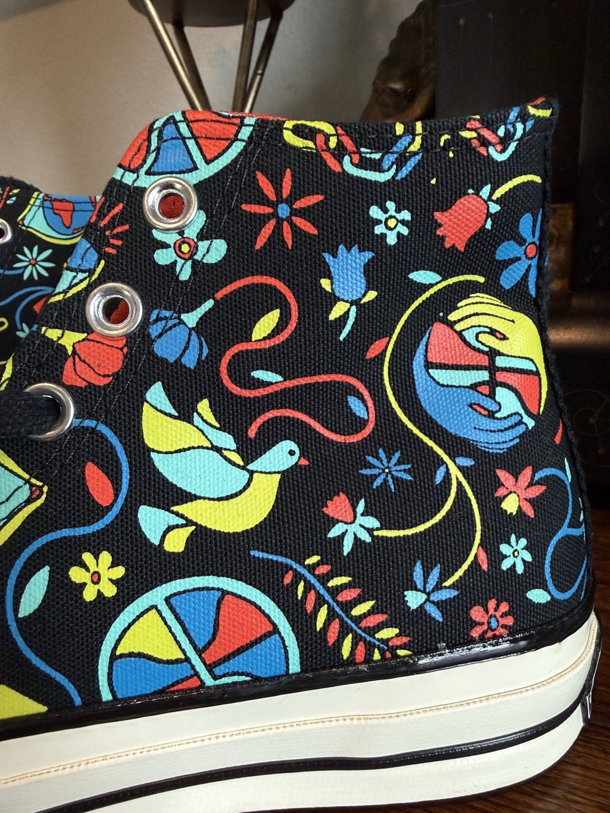 Converse Chuck 70 Peace & Unity Graphic Hightops Shoes Size W8/M6