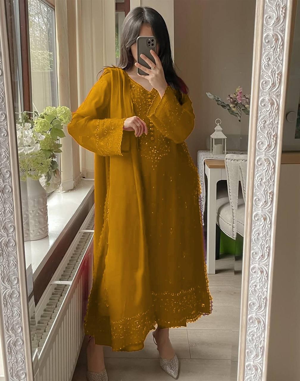SALWAR KAMEEZ INDIAN WEDDING PAKISTANI PARTY WEAR DRESS SHARARA BOLLYWOOD SUIT