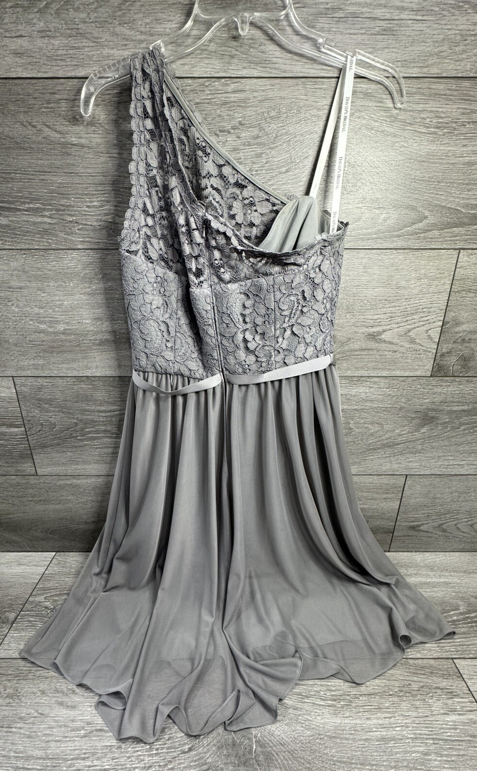 Gray Davids Bridal Dress Size 6 Floral & Lace Flower (Some Wear As Shown)