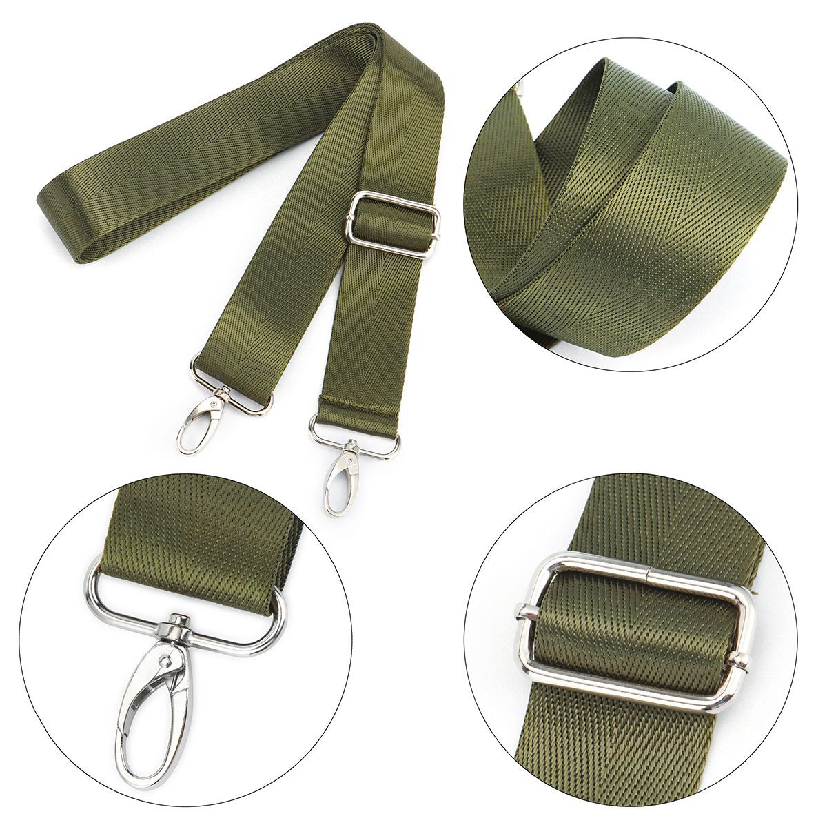 2 Canvas Shoulder Bag Belt Strap Crossbody Adjustable Replacement Handbag Handle