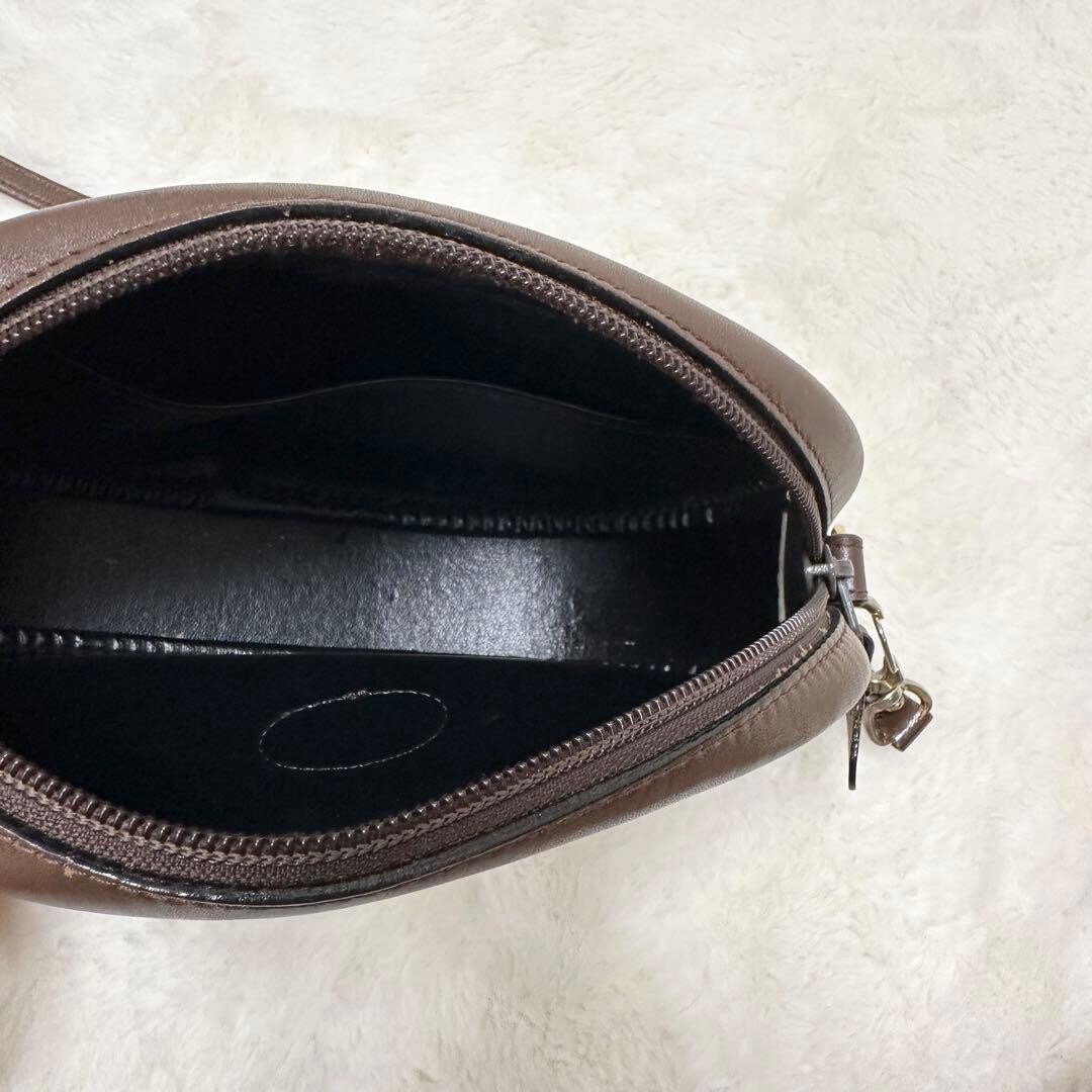 Burberrys Nova Check Canvas Leather Oval Camera Bag Vintage Shoulder Auth