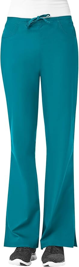 Maevn Core Women 9026 Flare Leg Scrub Pants Elastic Drawstring Back Size XXS-XXL