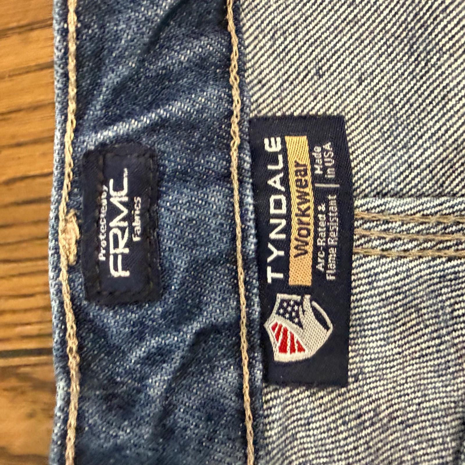 Tyndale FRMC Mens Flame Resistant Work Jeans Blue Denim 36×34 F290T Made in USA