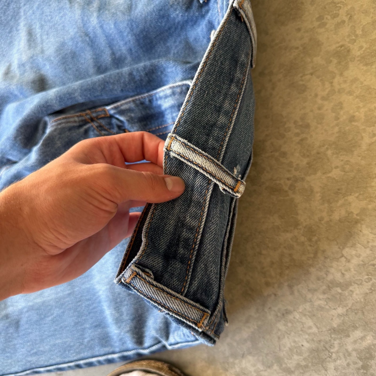 Levi’s 517 Vintage Blue Wash Bootcut Denim Jeans