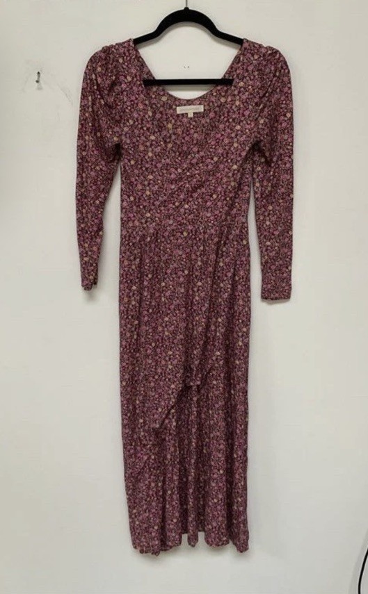 LoveShackFancy Poeta Floral Dress – Size P Long Sleeve Boho Cottagecore Portugal