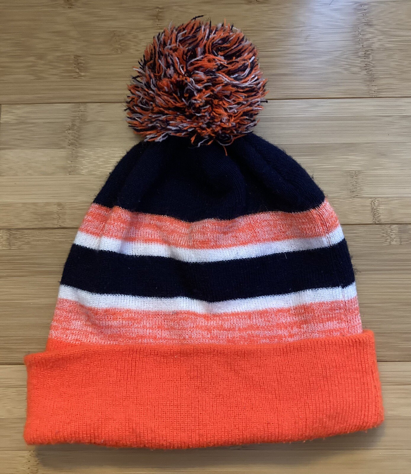 Kipa Fits Denver Broncos Winter Beanie Hat w/ Pom Pom – Orange & Blue