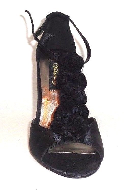High Heels Women’s (4 1/2″) Fabulosity Brand, Color Amber Black, Size 8M US.