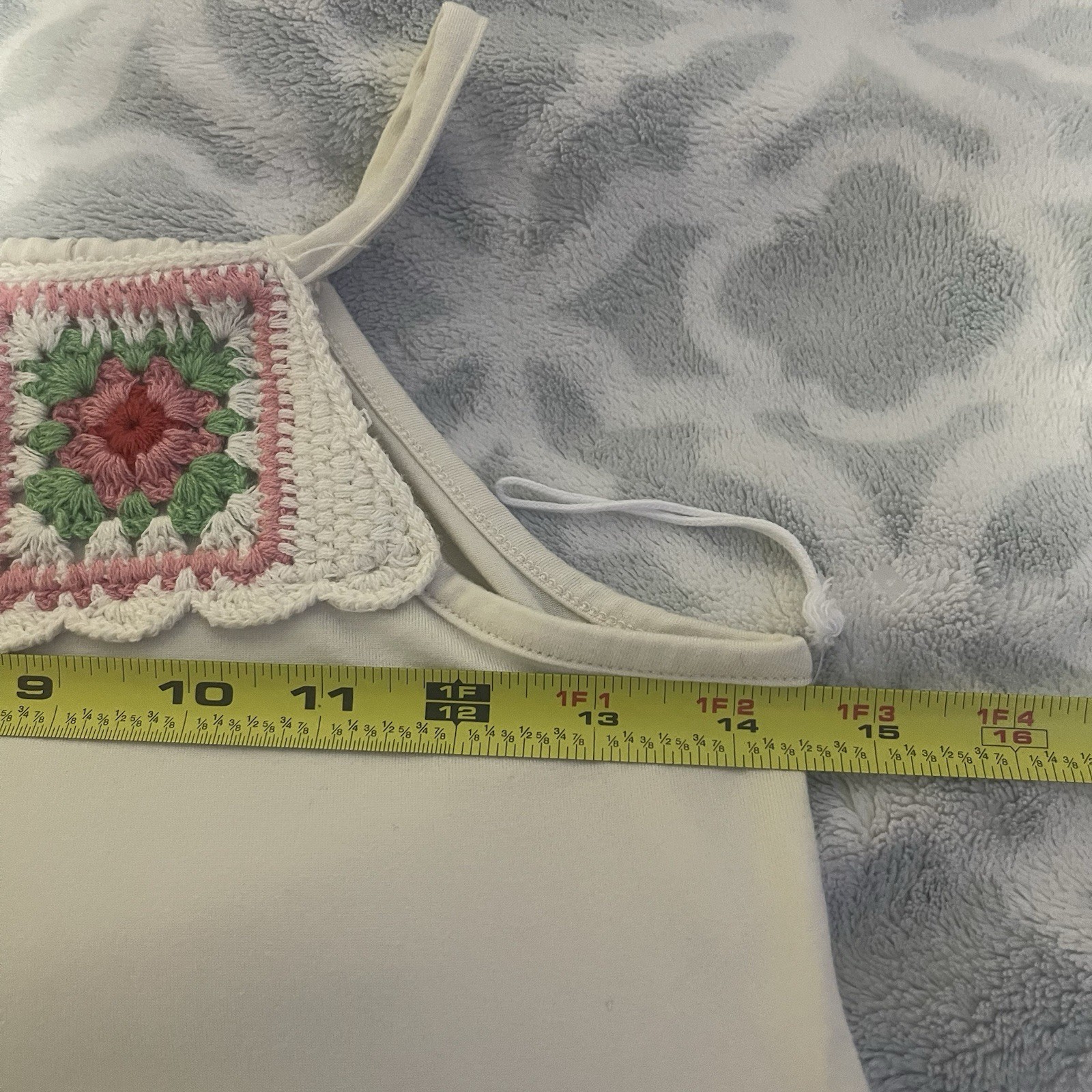 BTWEEN Women’s Cream Embroidered Tiered Sleeveless Dress Size 12 Boho Floral