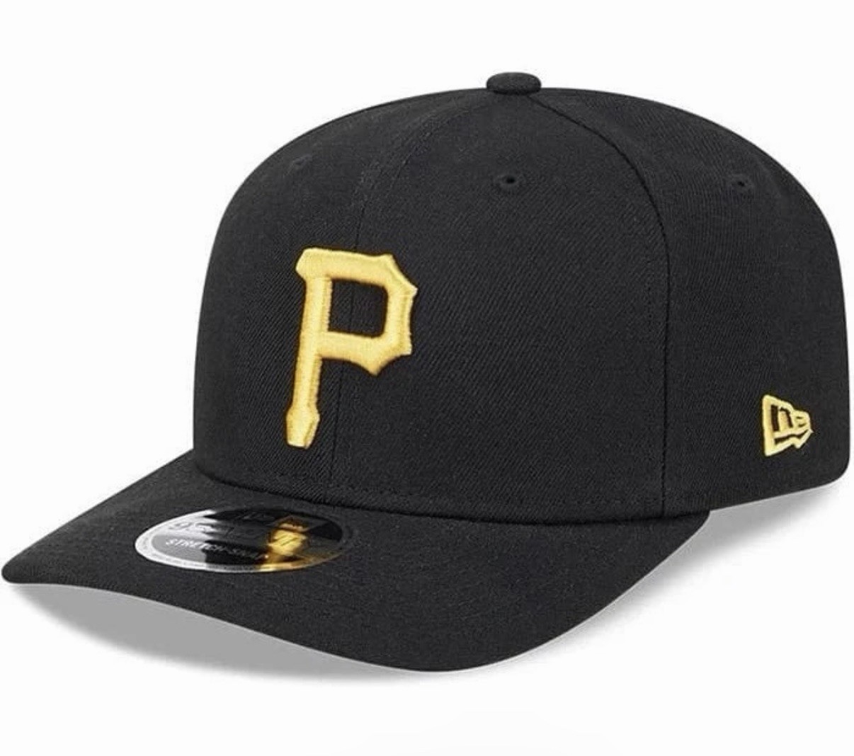NEW ERA MLB PITTSBURGH PIRATES 970SS 9Seventy Snapback Hat STRETCH BLACK YELLOW
