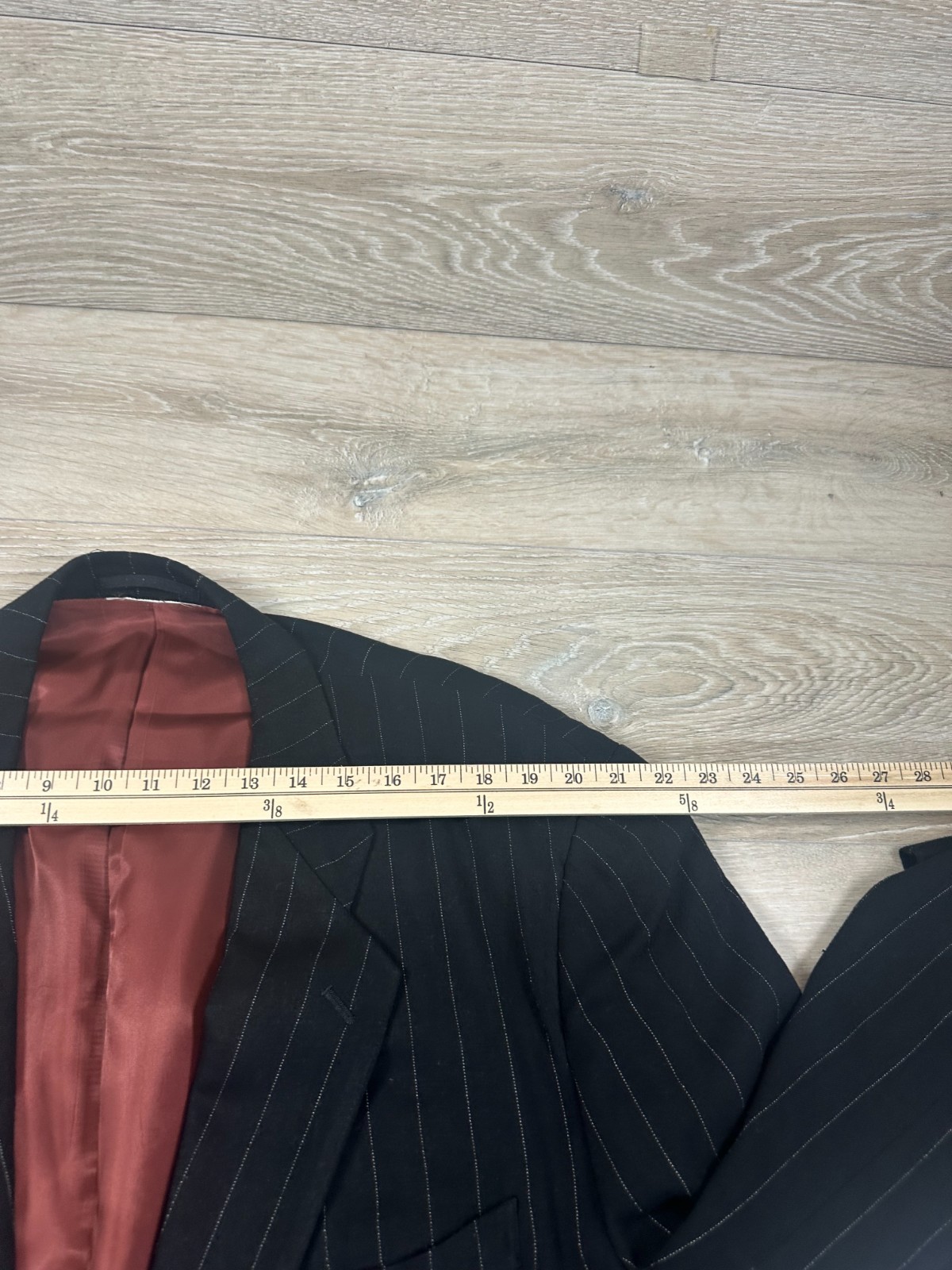 COMME des GARCONS HOMME PLUS Men’s Black Cashmere* Pinstripe Sport Coat Blazer L