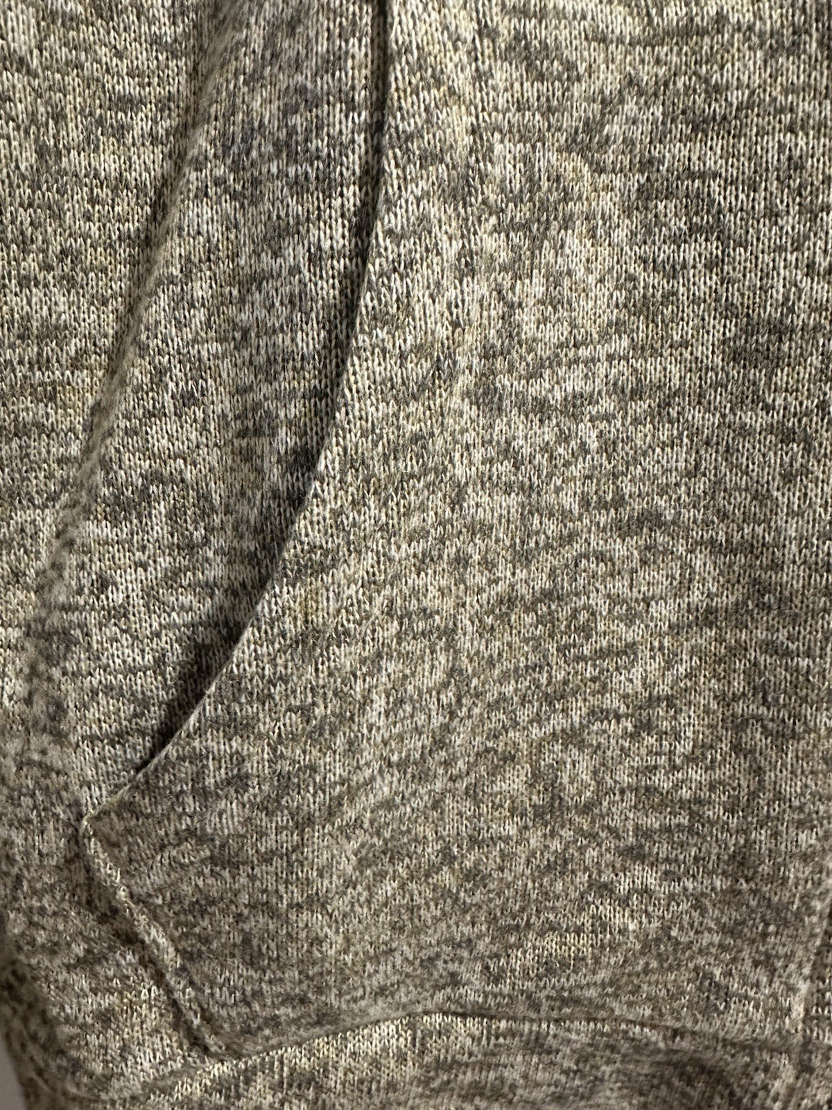 Old Navy Men’s Gray Heathered Fleece Full Zip Hooded Hoodie Pockets M