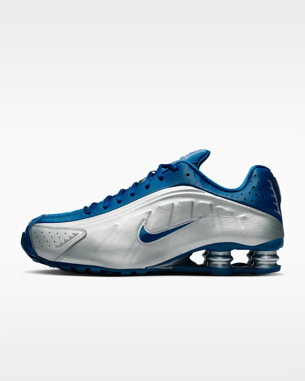 Nike Shox R4 Shoes Court Blue Metallic Silver IQ9391-476 Men’s Sizes NEW