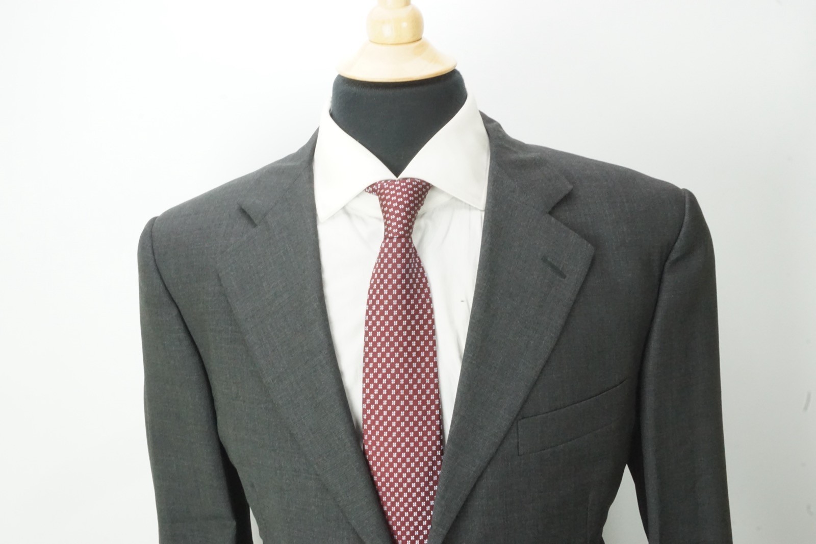 Corneliani Evolution Gray Wool 2 Pc Suit Jacket Pant 40R Brand New