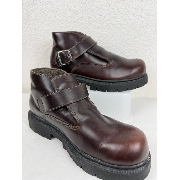 Sketchers | Brown Leather Chunky Platform Shoes | Men’s 9 | Y2K Gorpcore