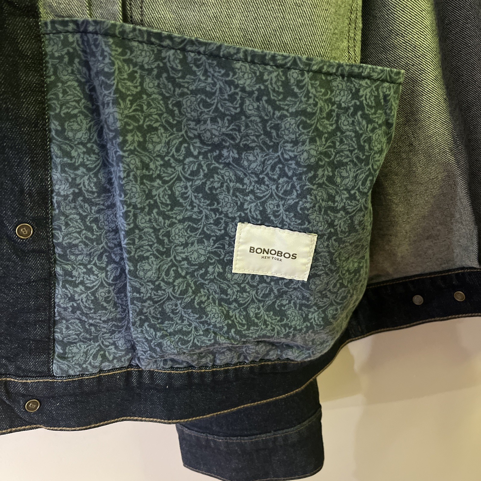 Bonobos Denim Jacket Mens Size XL Dark Wash The Jean Gramercy Indigo