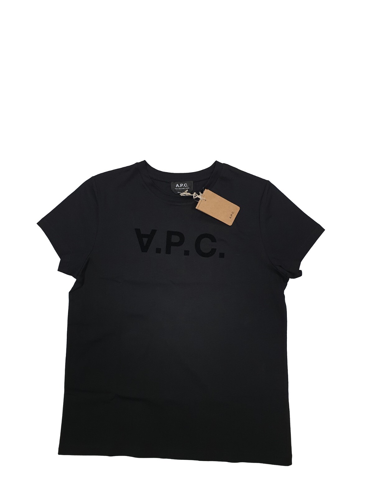 A.P.C. RUE MADAME PARIS T-SHIRT VPC COLOR NOIR COBQX-F26944
