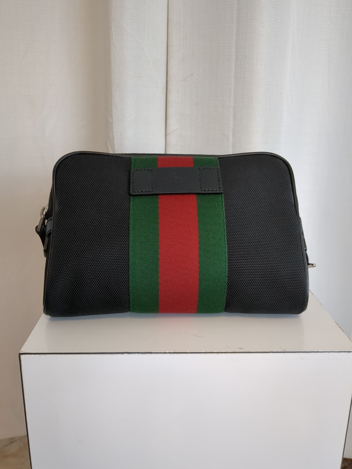 Gucci GG Belt Bag Small Black Canvas/Fabric/Leather