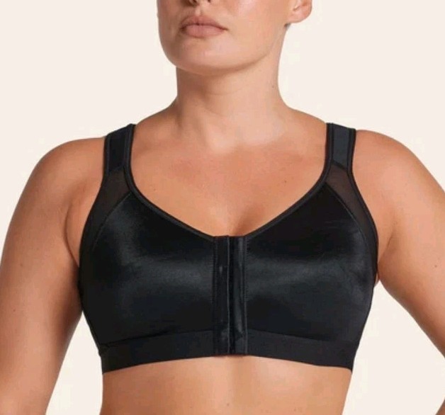 NEW! Leonisa Bra Front Black Multi Functional Posture Corrector Wireless! 36B