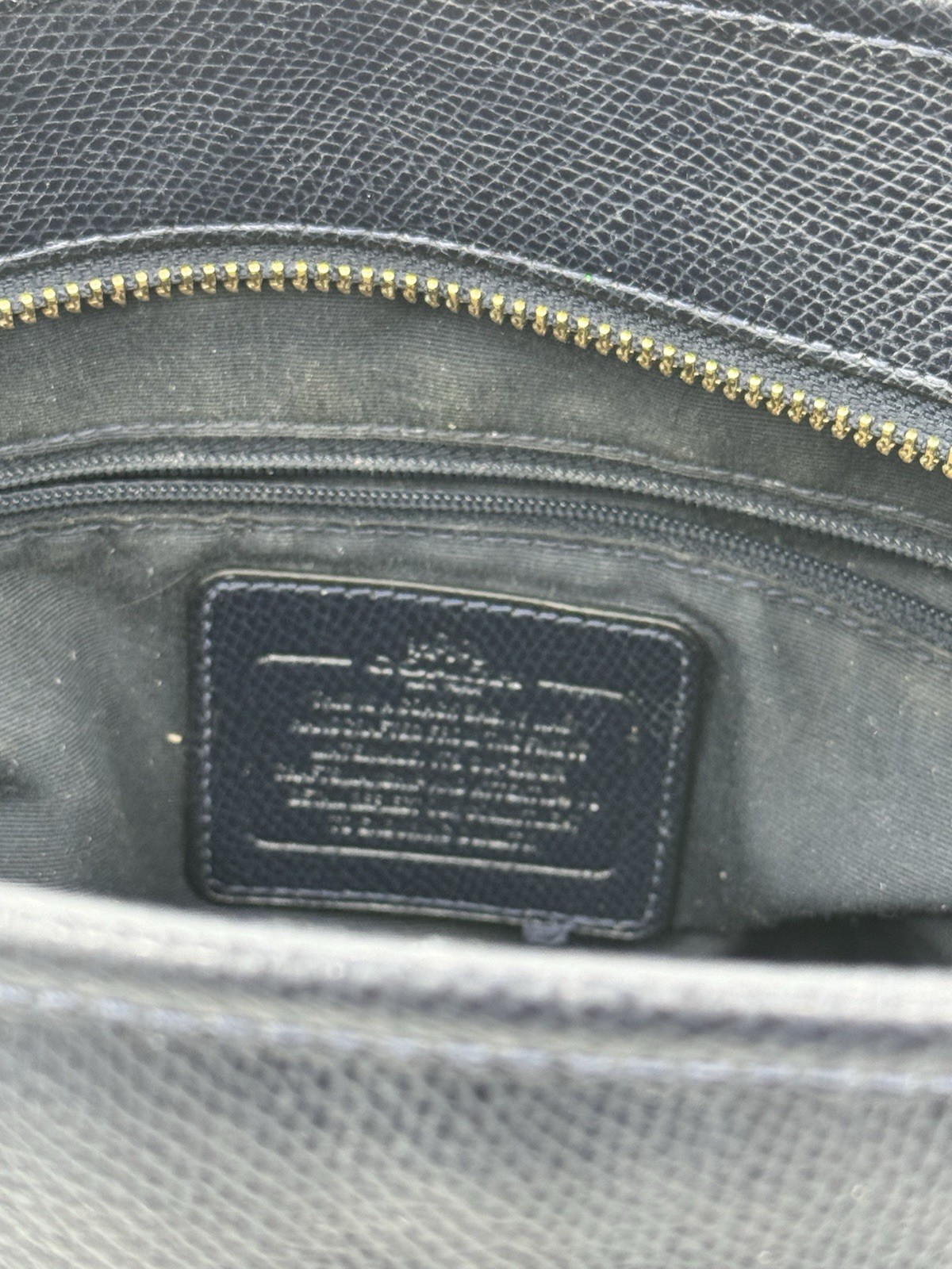 Coach Large Crossgrain Leather Tote for Women – Black (F79608)