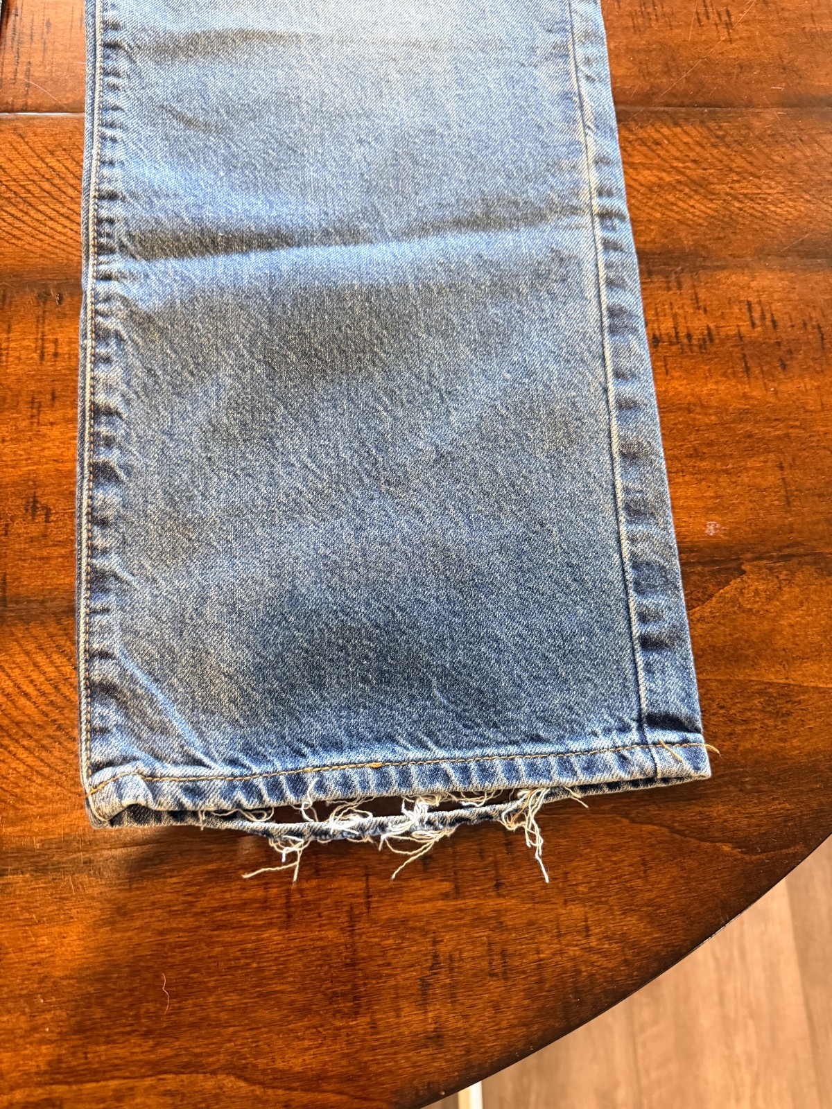MNML Mens ULtra Baggy & Wrinkled Denim – Blue, Size 32