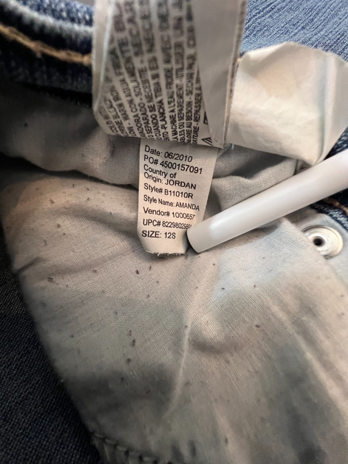 Gloria Vanderbilt Jeans Womens Size 12 Blue Straight Leg