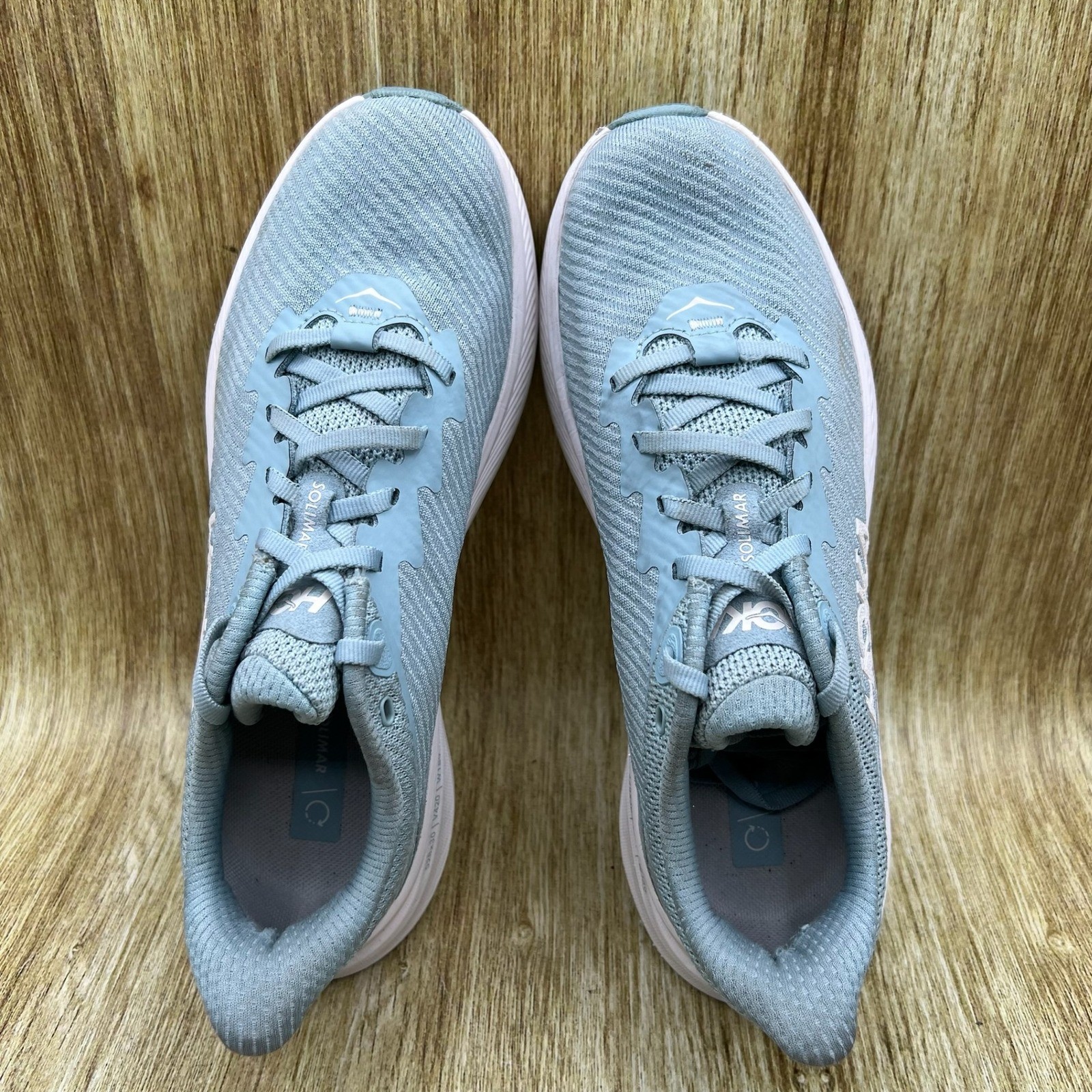 Hoka One One Solimar Women’s Size 8 Druzy White Running Shoes 1123075 DYW