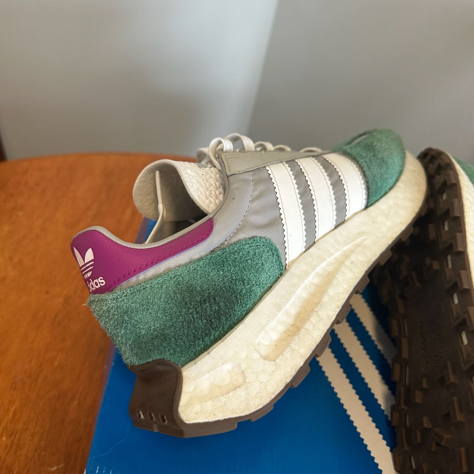 Adidas Retropy E5 Grey Collegiate Green Sneakers H03076