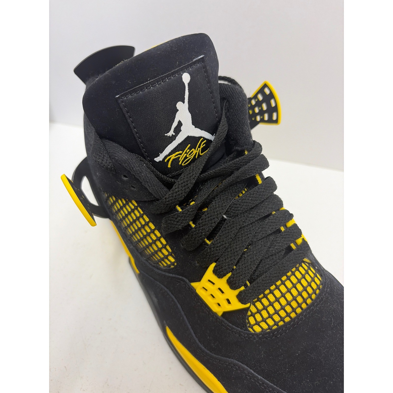Jordan 4 Retro Thunder Black Tour Yellow Mens Basketball Shoes DH6927-017 US 8