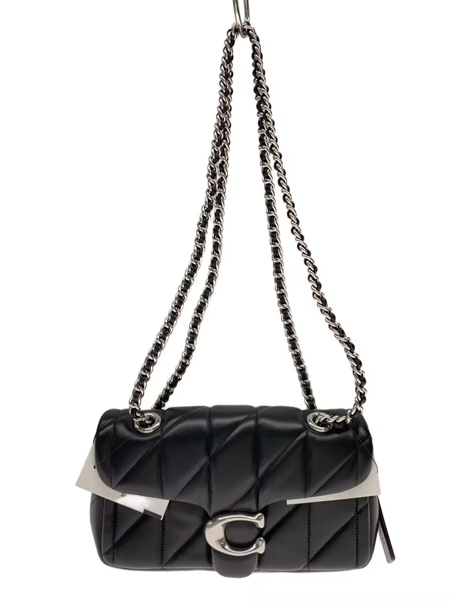COACH THE TABBY BAG Shoulder Bag Leather BLK CP149 from Japan