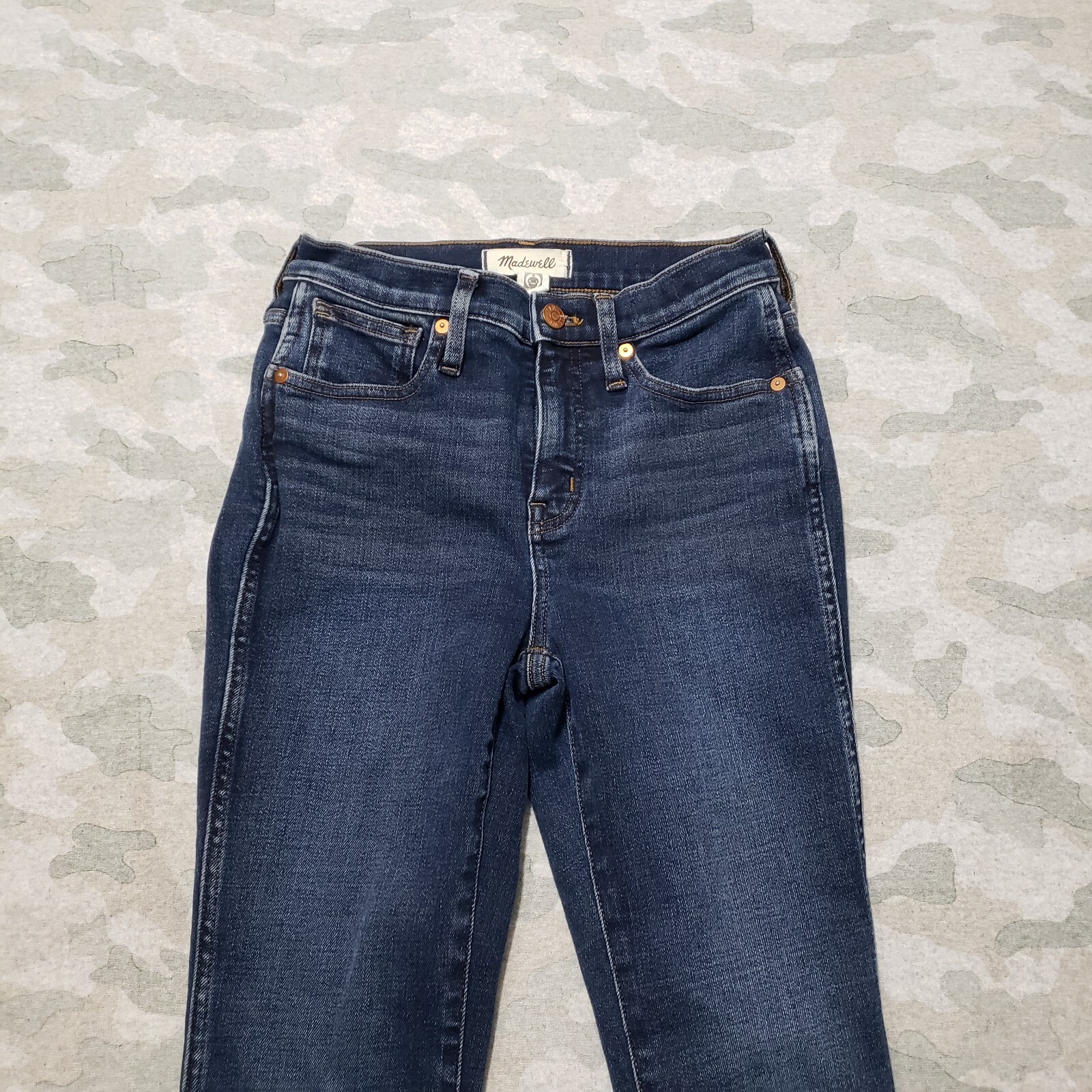 Madewell Jeans Womens 25P Blue High Rise Skinny Denim Dark Wash