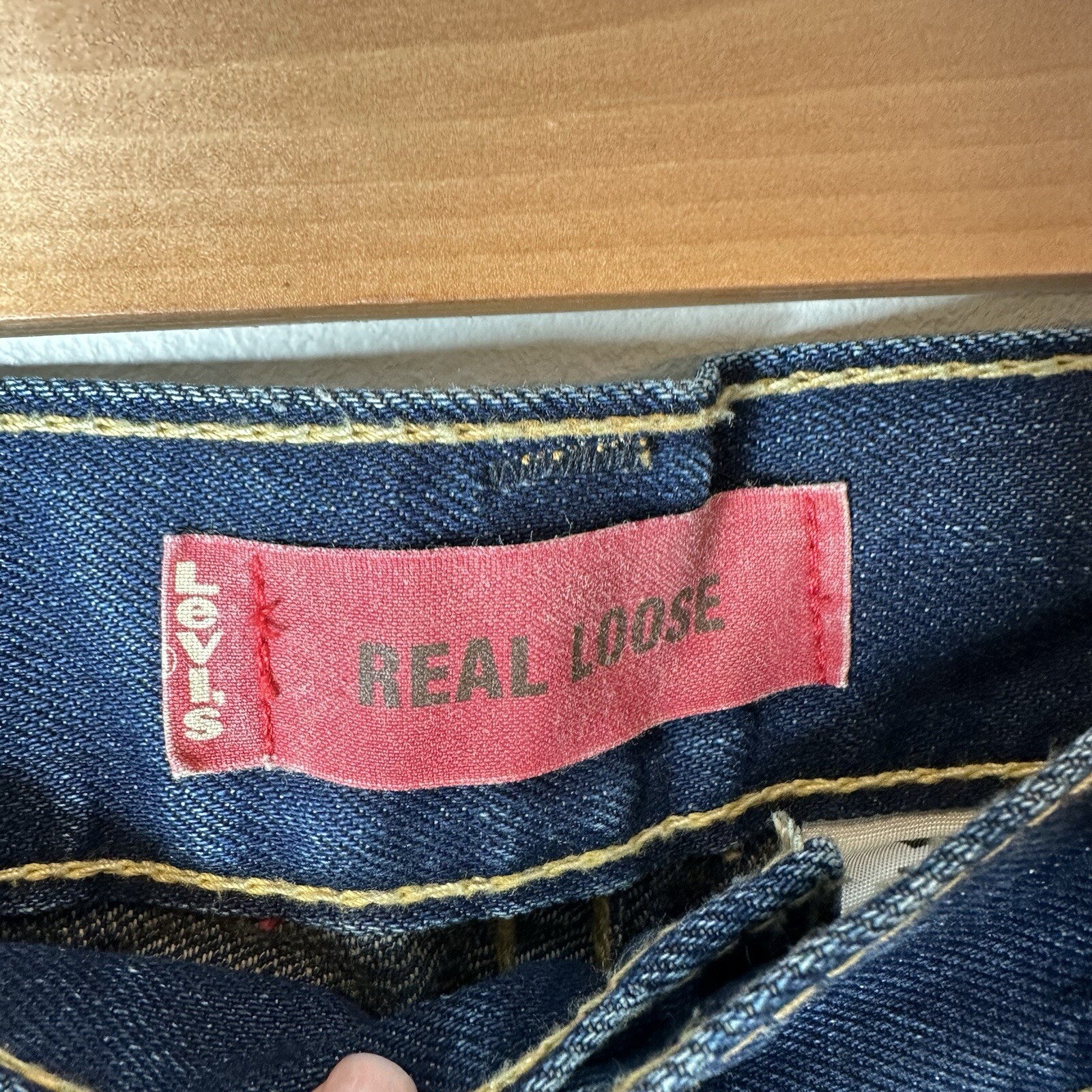 Vintage Levis Real Loose Type 1 Jeans Mens 36×32 Blue Classic American Y2K Baggy
