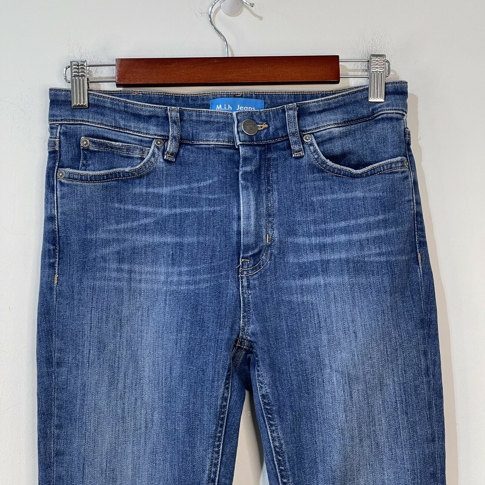 Anthropologie M.i.H. Jeans Size 27 Bridge High Rise Medium Wash Skinny Jeans