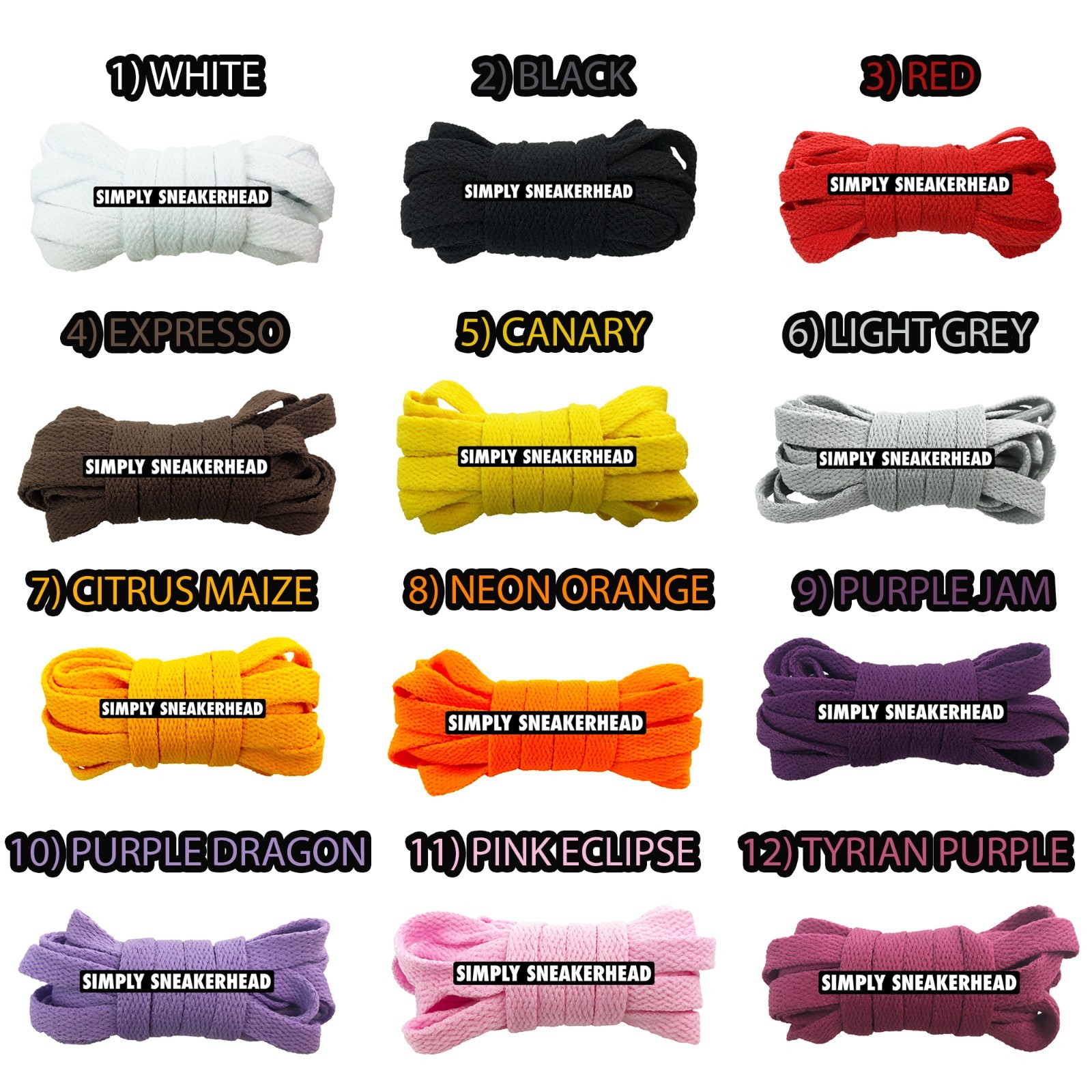CLASSIC FLAT REPLACEMENT SHOELACES COLORFUL LACES NIKE ADIDAS BUY 2 GET 1 FREE