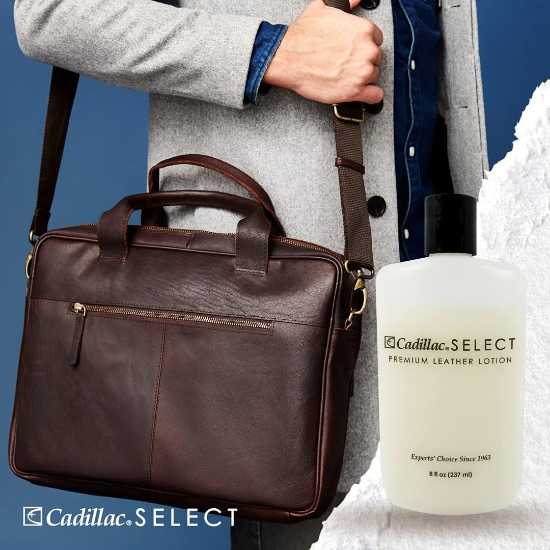 Cadillac Select Leather Lotion 8 Oz Premium Multi-use Leather Care Kit