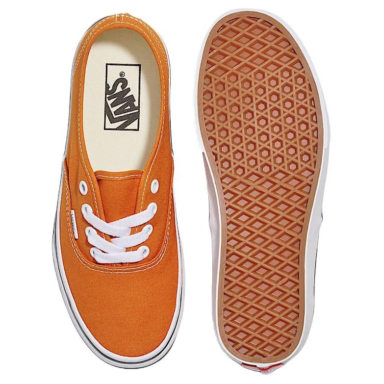 Vans Authentic Abrasion Resistant Low Top Skateboard Shoes Unisex Orange