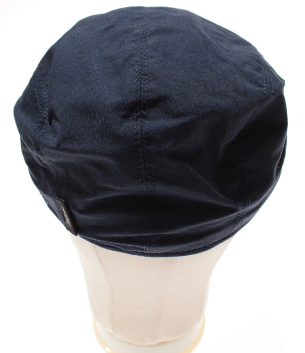 Wigens NWT Ivy Sport Newsboy Cap Size 59, 7 & 3/8ths Solid Blue 100% Polyamide