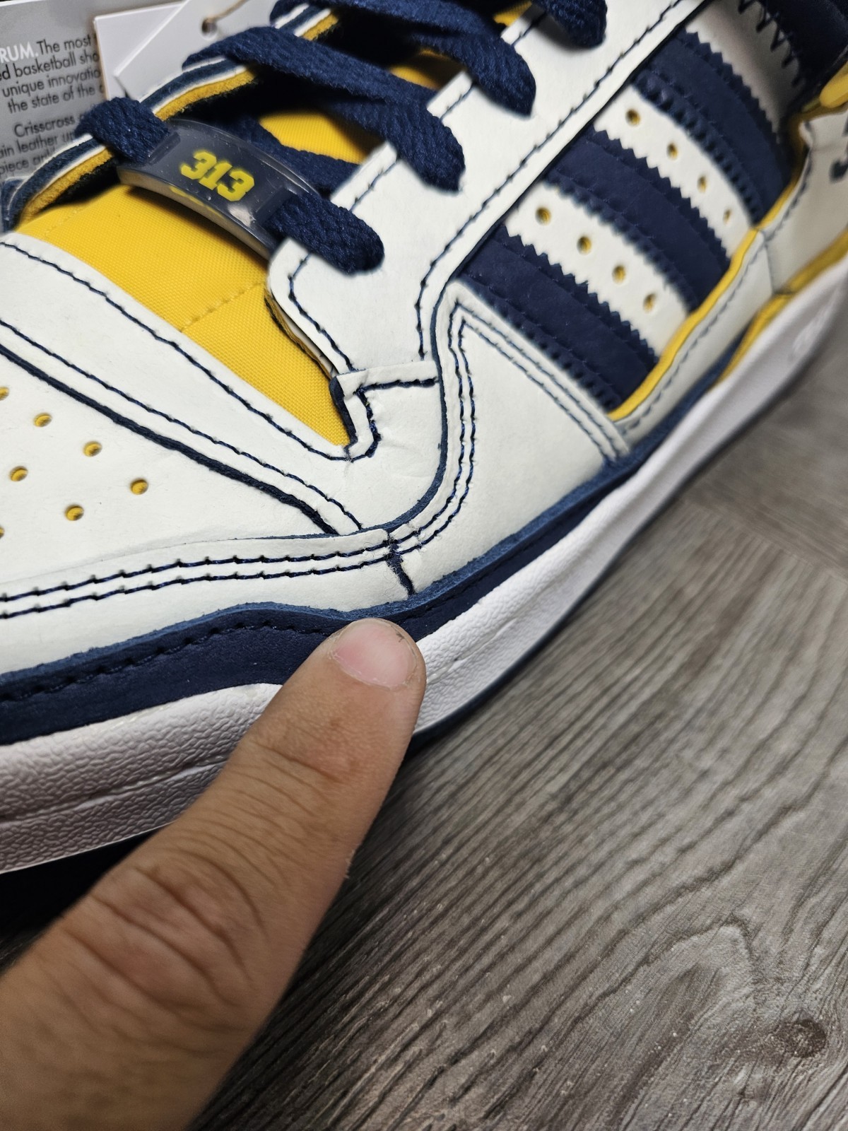 adidas Forum Low 313 Raised From Concrete White/Navy/Yellow APF79001 Sneaker