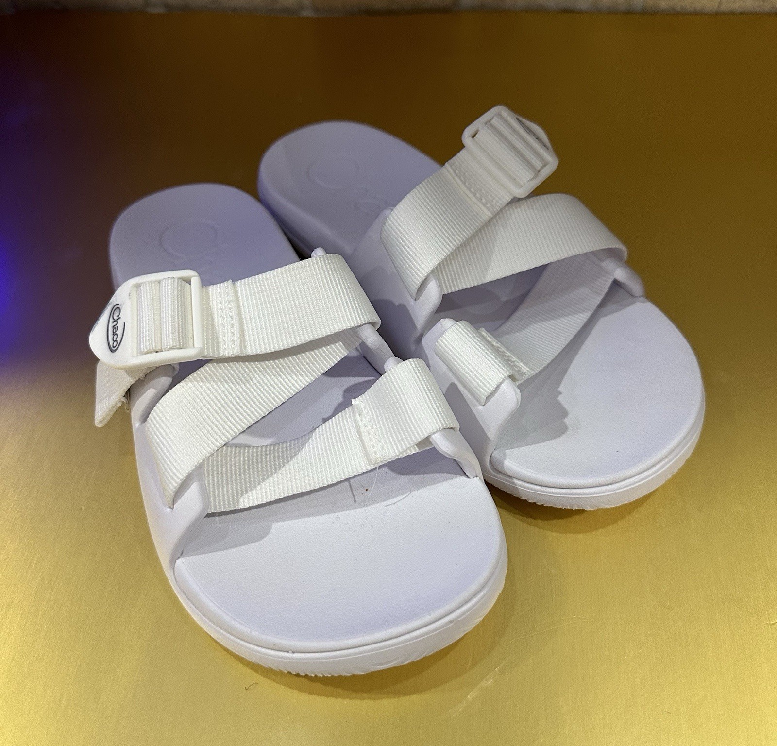 Chaco Women’s CHILLOS Slide Sandal, White, 6 B(M) US