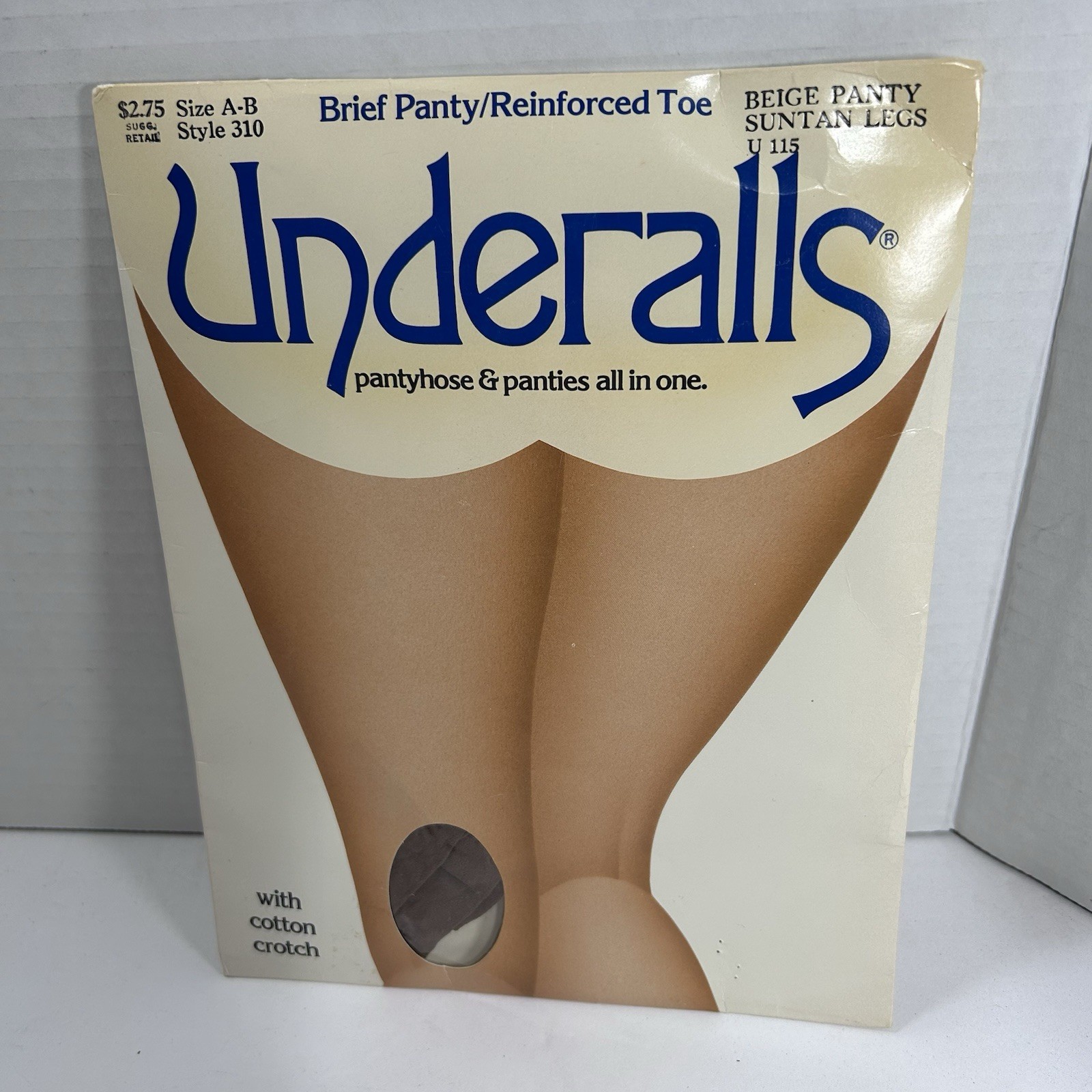 Vintage Mervyns Pantyhose & Panties Underalls Beige Suntan Size A-B Style 310