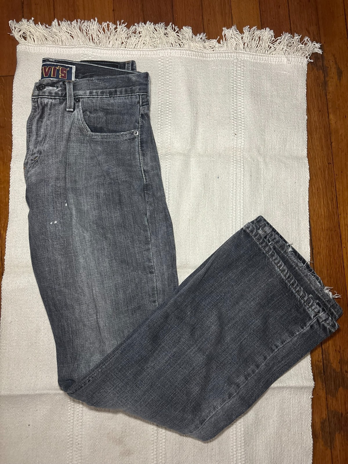 Vintage Levi’s 515 Low Boot Cut Jeans W31 L32 Gray Washed Denim Men’s 31×32