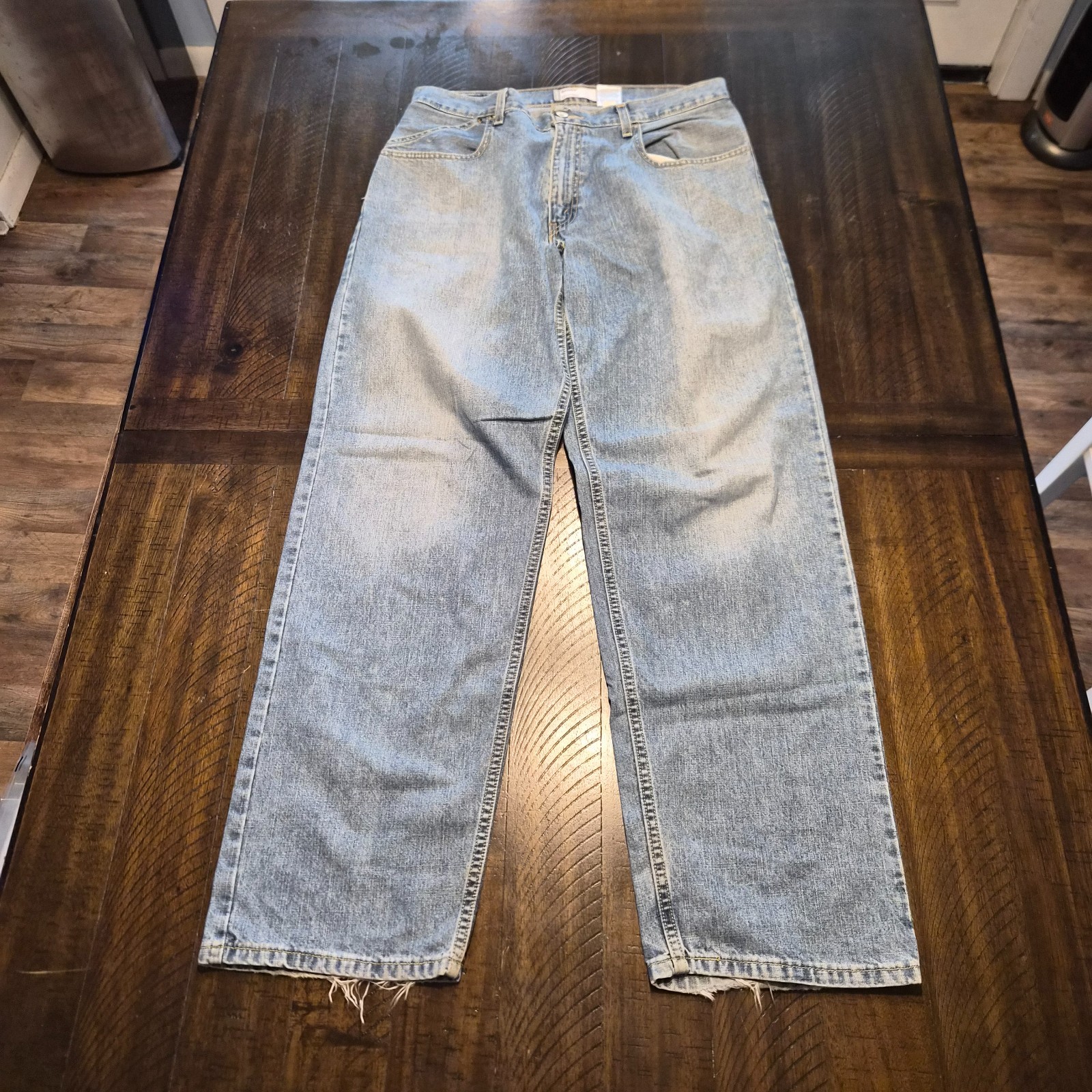 Vintage Levi’s Silvertab Baggy Jeans Mens Gray Y2K Size 33×34 Skater G542