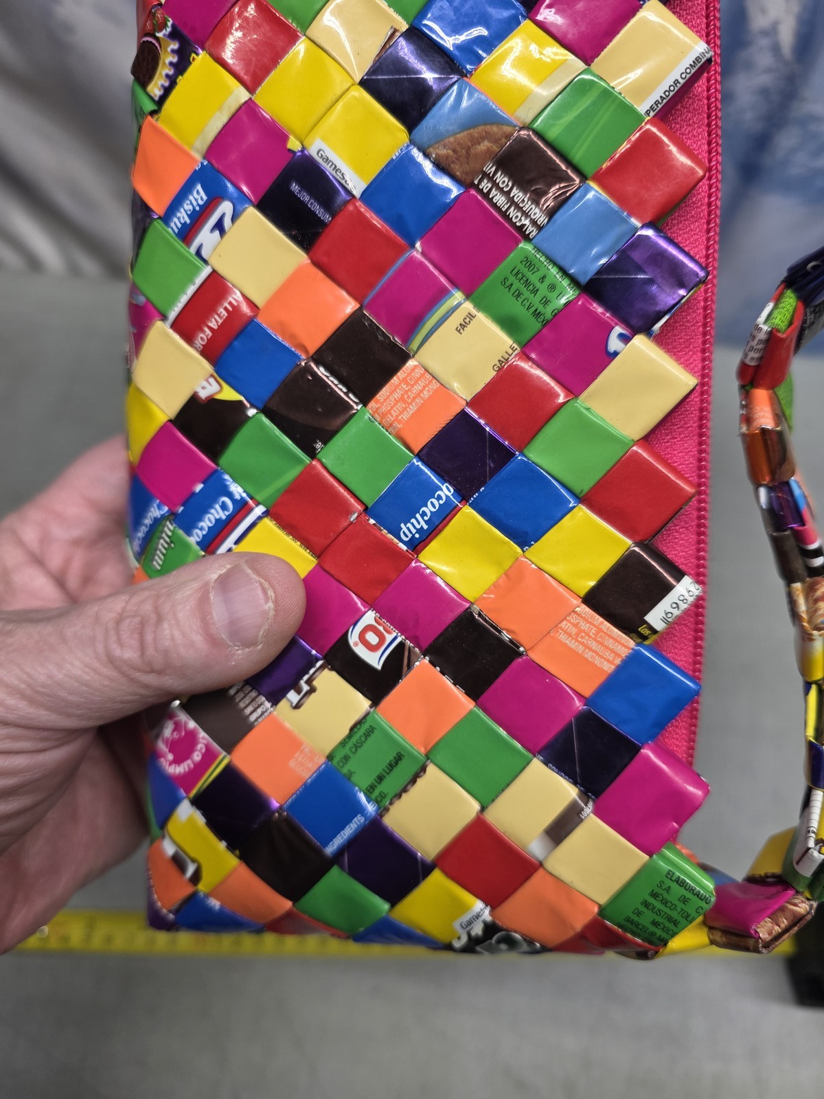 🔥 Candy Wrapper Purse Woven Handmade Recycled Shoulder Bag Eco Friendly Mexico