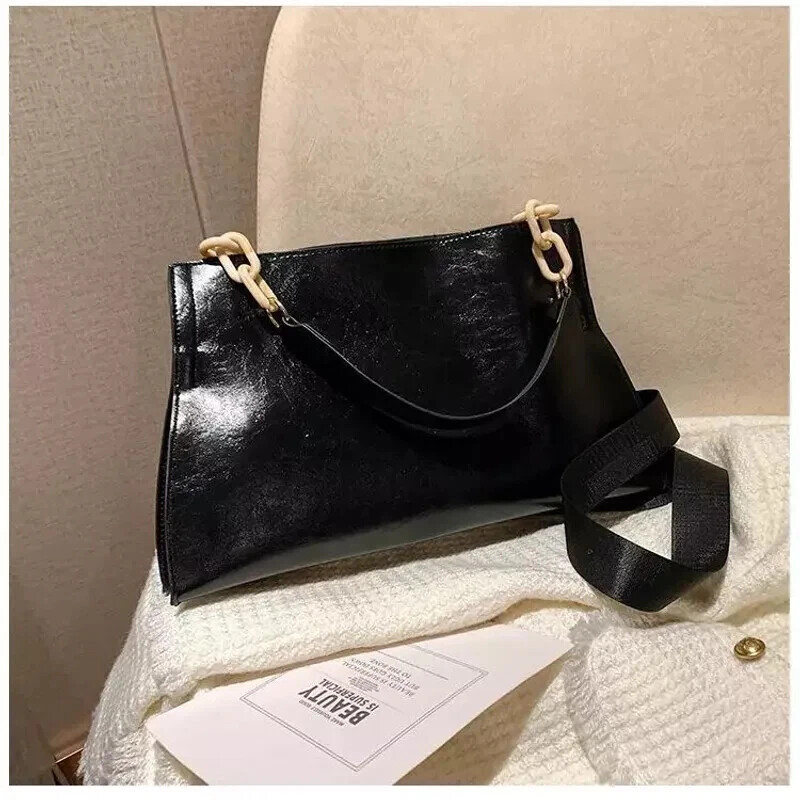 Women’s Large Capacity Soft Leather Shoulder Bag Crossbody Tote Handbag Purse