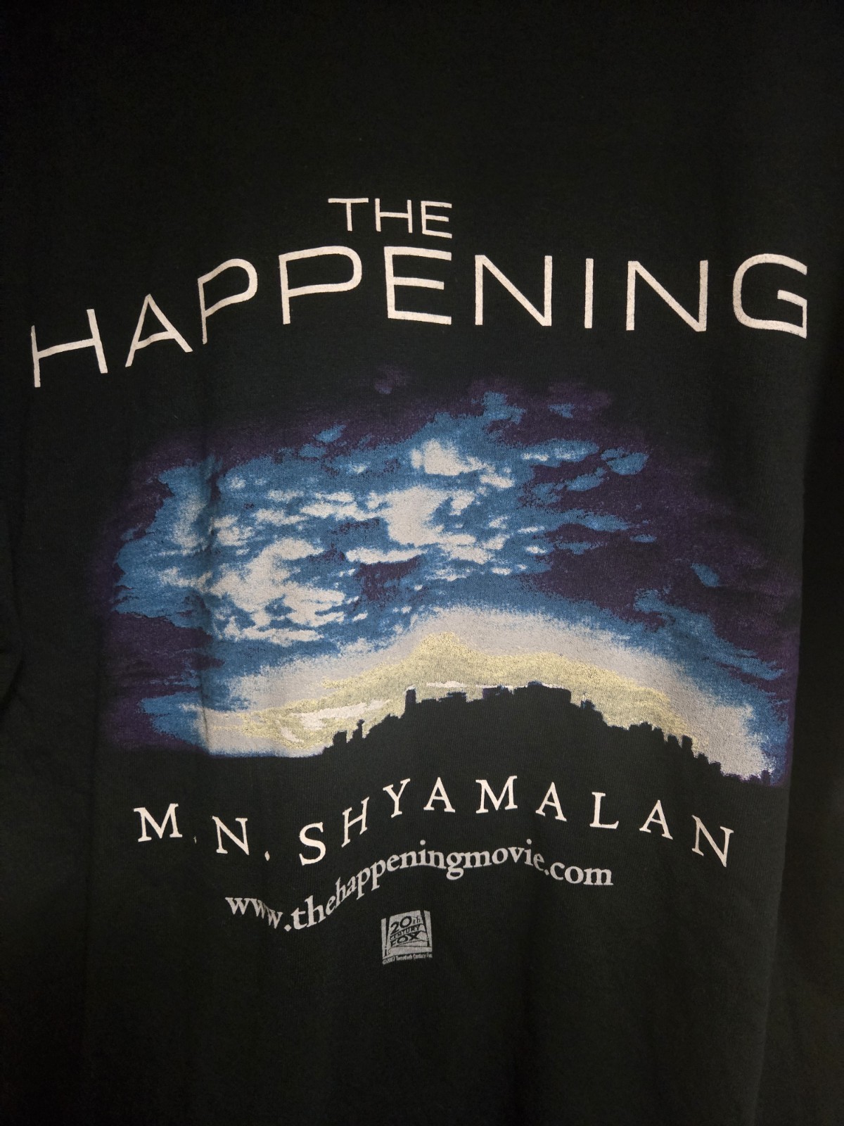 Vintage The Hapening Movie Promo Shirt L 2007 M.N. Shyamalan U.K. Cinemas 🌳