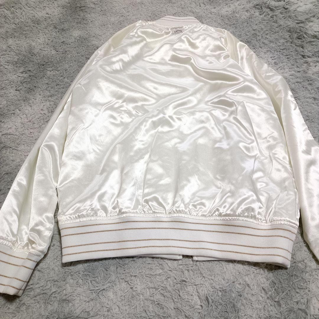 M Size Stadium Jacket Golf Blouson Y2K Shiny Sukajan
