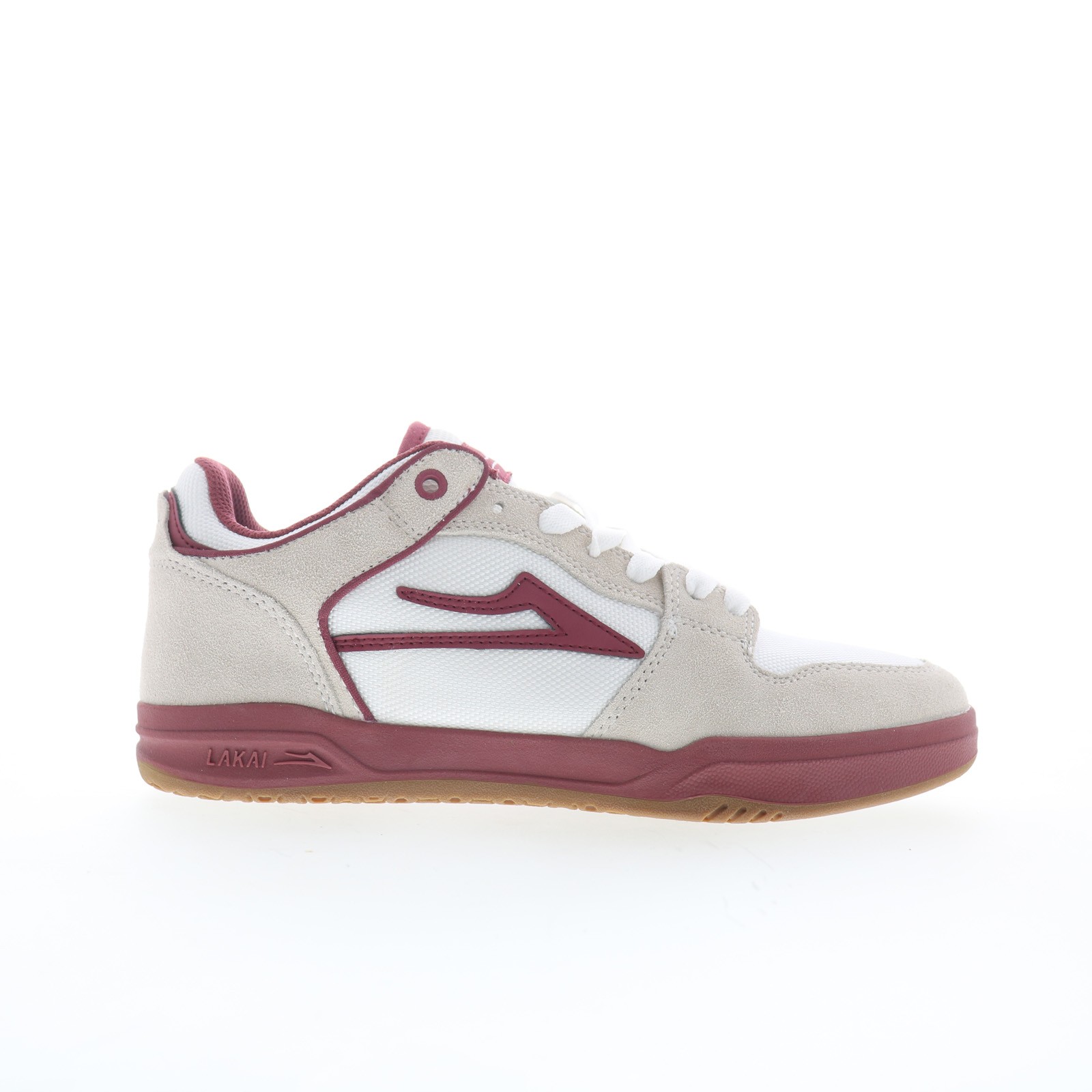 Lakai Telford Elite Mens White Suede Lace Up Skate Inspired Sneakers Shoes