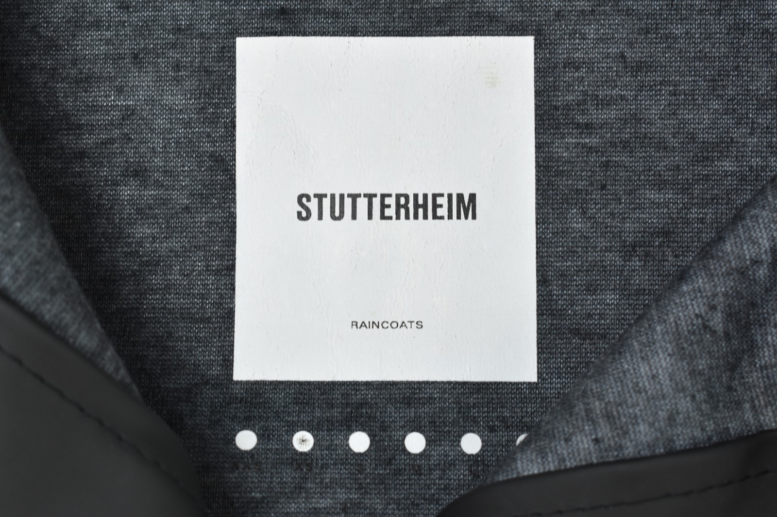 Stutterheim Mosebacke Raincoat XS PVC Rubberized Waterproof Jacket