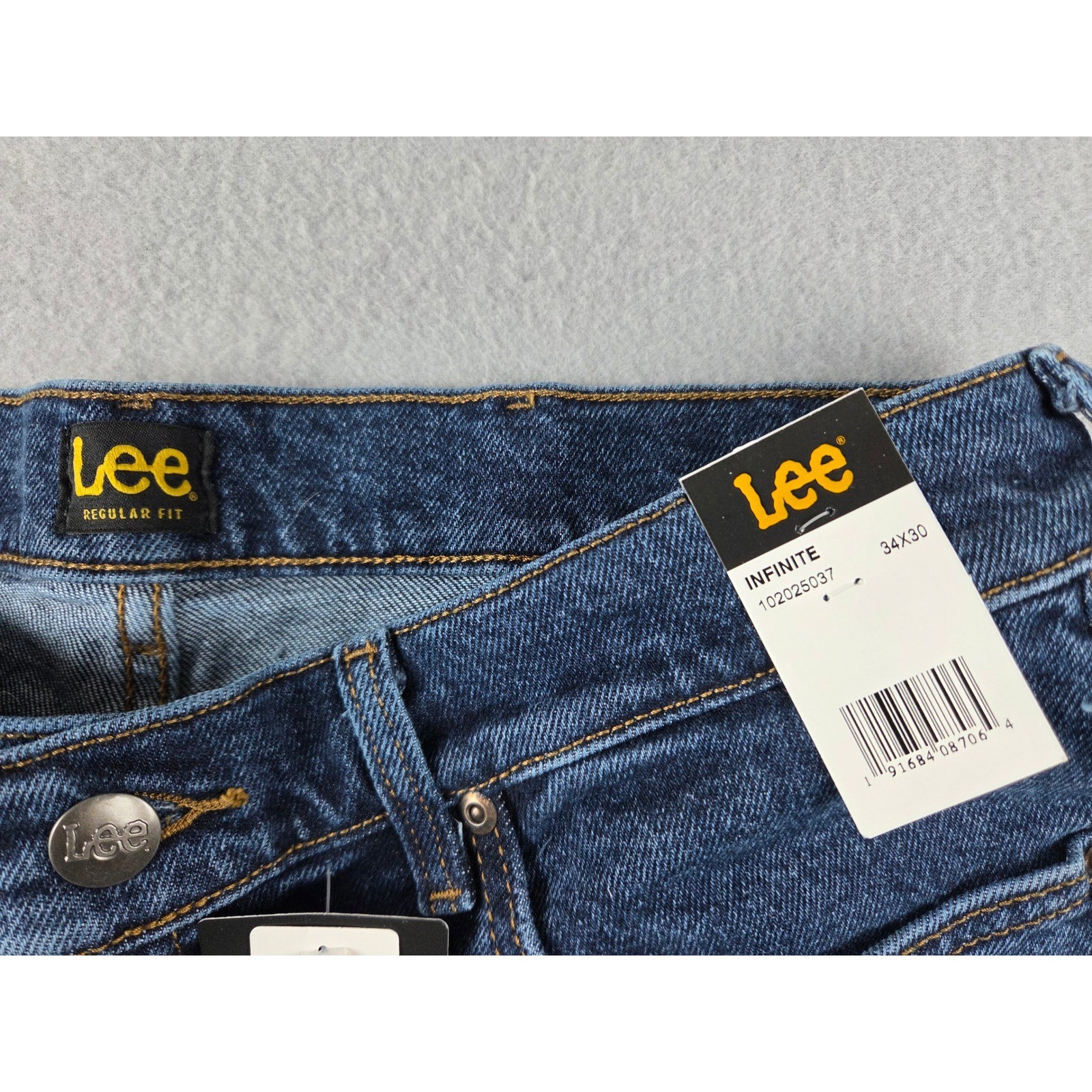NWT Lee Mens 34×30 Regular Fit Bootcut Jeans Infinite Dark Wash NWT Cotton Blend